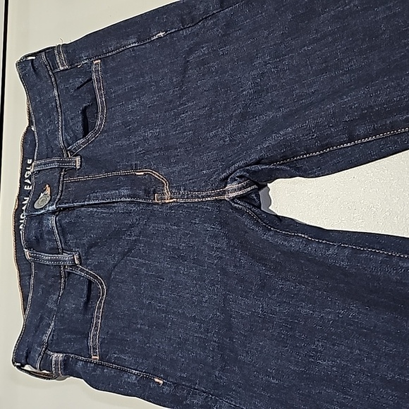 American Eagle dark wash next level stretch size 4 high rise jeggings - Picture 5 of 8